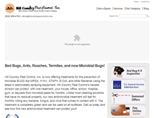Tablet Screenshot of hillcountrypestcontrol.com